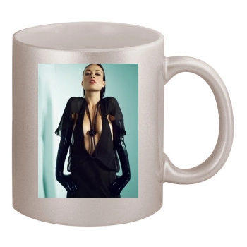 Olivia Wilde 11oz Metallic Silver Mug