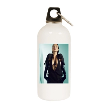 Olivia Wilde White Water Bottle With Carabiner