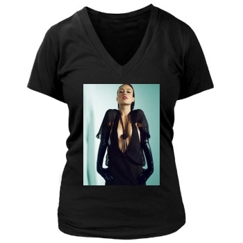 Olivia Wilde Women's Deep V-Neck TShirt