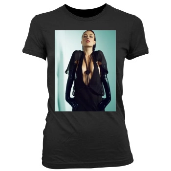 Olivia Wilde Women's Junior Cut Crewneck T-Shirt