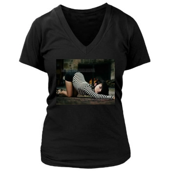 Olivia Wilde Women's Deep V-Neck TShirt