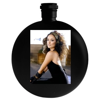 Olivia Wilde Round Flask