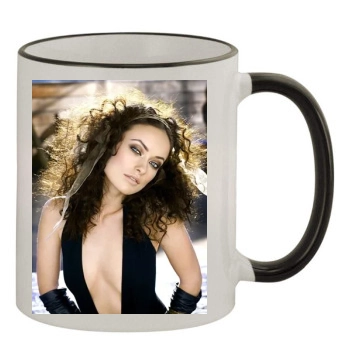 Olivia Wilde 11oz Colored Rim & Handle Mug