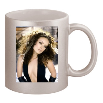 Olivia Wilde 11oz Metallic Silver Mug