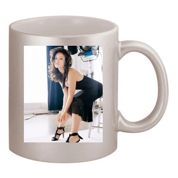 Olivia Wilde 11oz Metallic Silver Mug