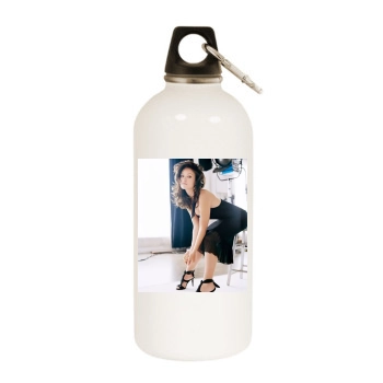 Olivia Wilde White Water Bottle With Carabiner