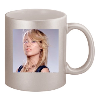 Olivia Wilde 11oz Metallic Silver Mug