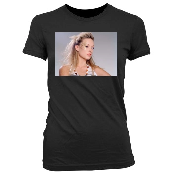 Olivia Wilde Women's Junior Cut Crewneck T-Shirt