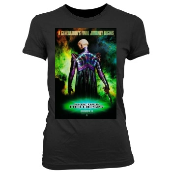 Star Trek: Nemesis (2002) Women's Junior Cut Crewneck T-Shirt