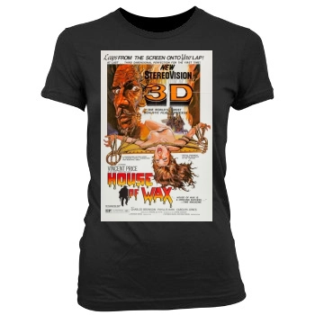 House of Wax (1953) Women's Junior Cut Crewneck T-Shirt