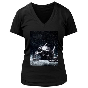 The Dark Knight Rises (2012) Women's Deep V-Neck TShirt