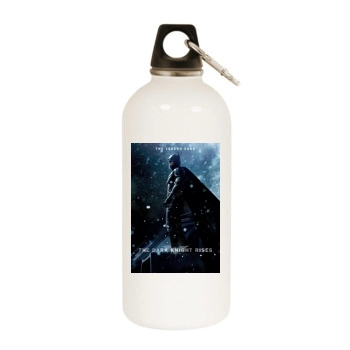 The Dark Knight Rises (2012) White Water Bottle With Carabiner