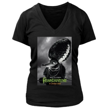 Frankenweenie (2012) Women's Deep V-Neck TShirt