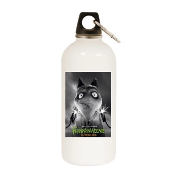 Frankenweenie (2012) White Water Bottle With Carabiner