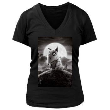 Frankenweenie (2012) Women's Deep V-Neck TShirt