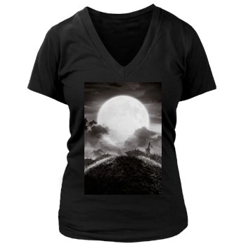 Frankenweenie (2012) Women's Deep V-Neck TShirt