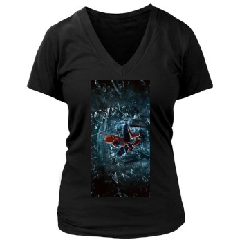 The Amazing Spider-Man (2012) Women's Deep V-Neck TShirt