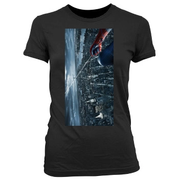 The Amazing Spider-Man (2012) Women's Junior Cut Crewneck T-Shirt