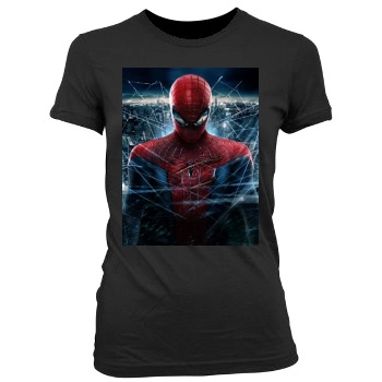 The Amazing Spider-Man (2012) Women's Junior Cut Crewneck T-Shirt