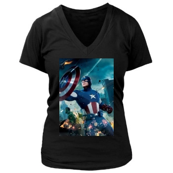 The Avengers (2012) Women's Deep V-Neck TShirt