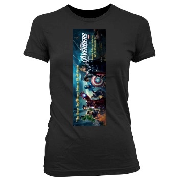 The Avengers (2012) Women's Junior Cut Crewneck T-Shirt