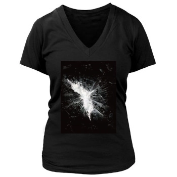 The Dark Knight Rises (2012) Women's Deep V-Neck TShirt