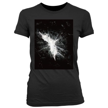 The Dark Knight Rises (2012) Women's Junior Cut Crewneck T-Shirt