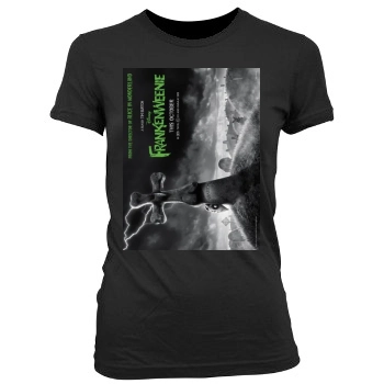 Frankenweenie (2012) Women's Junior Cut Crewneck T-Shirt