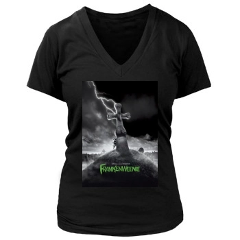 Frankenweenie (2012) Women's Deep V-Neck TShirt