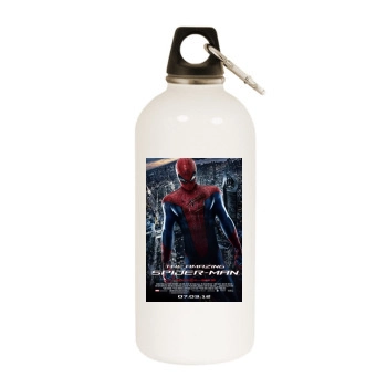 The Amazing Spider-Man (2012) White Water Bottle With Carabiner