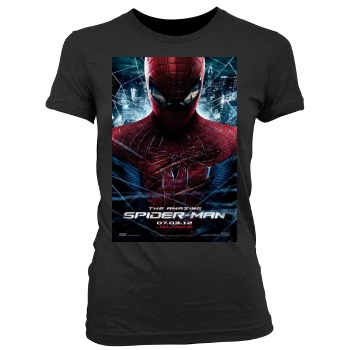 The Amazing Spider-Man (2012) Women's Junior Cut Crewneck T-Shirt