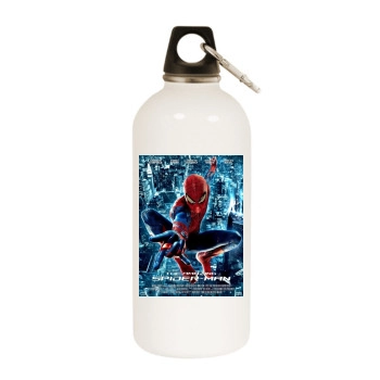 The Amazing Spider-Man (2012) White Water Bottle With Carabiner