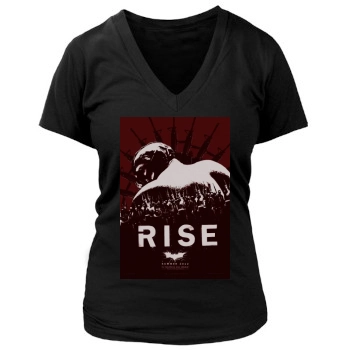 The Dark Knight Rises (2012) Women's Deep V-Neck TShirt