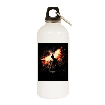 The Dark Knight Rises (2012) White Water Bottle With Carabiner