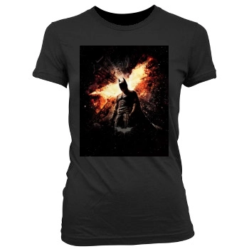 The Dark Knight Rises (2012) Women's Junior Cut Crewneck T-Shirt