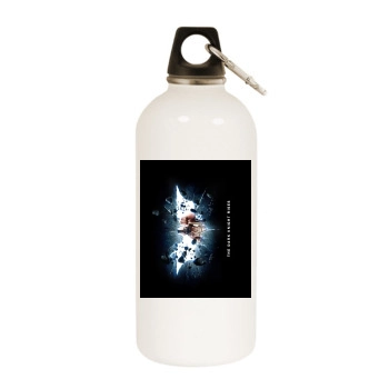 The Dark Knight Rises (2012) White Water Bottle With Carabiner