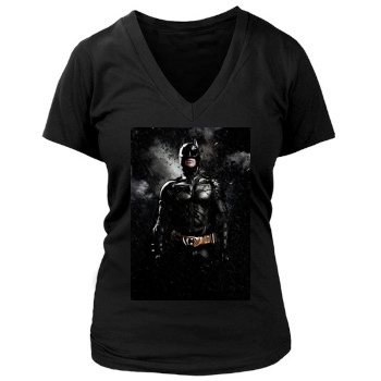 The Dark Knight Rises (2012) Women's Deep V-Neck TShirt