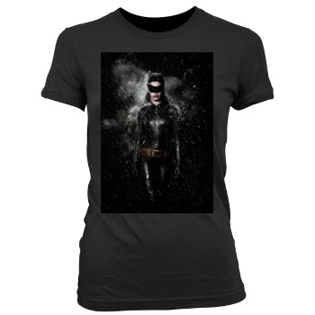 The Dark Knight Rises (2012) Women's Junior Cut Crewneck T-Shirt