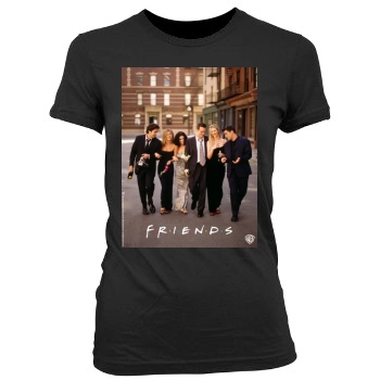 Friends (1994) Women's Junior Cut Crewneck T-Shirt