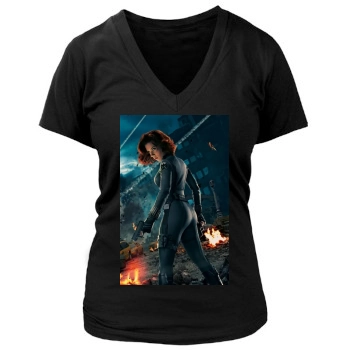 The Avengers (2012) Women's Deep V-Neck TShirt