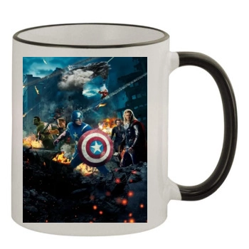 The Avengers (2012) 11oz Colored Rim & Handle Mug