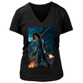 The Avengers (2012) Women's Deep V-Neck TShirt