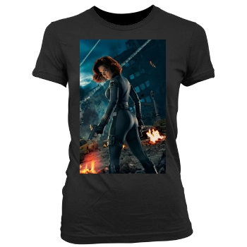 The Avengers (2012) Women's Junior Cut Crewneck T-Shirt