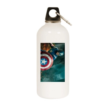 The Avengers (2012) White Water Bottle With Carabiner