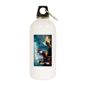 The Avengers (2012) White Water Bottle With Carabiner