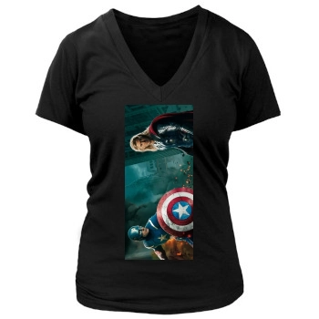 The Avengers (2012) Women's Deep V-Neck TShirt