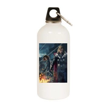 The Avengers (2012) White Water Bottle With Carabiner