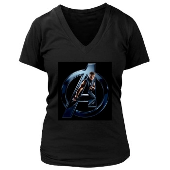 The Avengers (2012) Women's Deep V-Neck TShirt