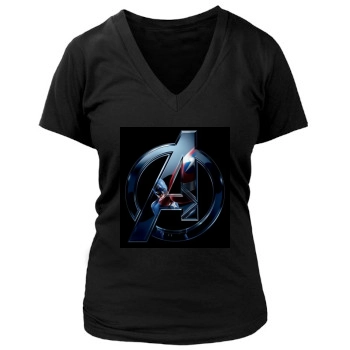 The Avengers (2012) Women's Deep V-Neck TShirt