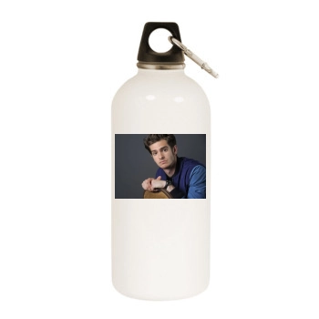 Andrew Garfield White Water Bottle With Carabiner